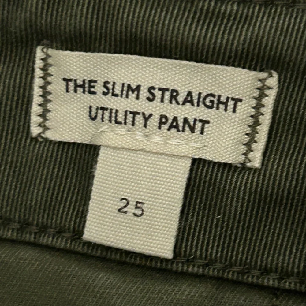 NWOT! Women's Madewell Slim Straight Olive Utility Pant - 25 - Picture 12 of 15